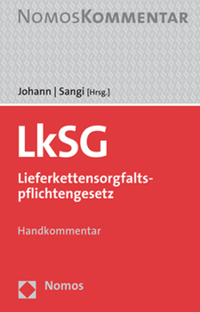 Hardcover Lieferkettensorgfaltspflichtengesetz (Lksg): Handkommentar [German] Book