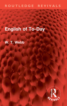 Paperback English of To-Day Book