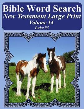 Paperback Bible Word Search New Testament Large Print Volume 14: Luke #3 Book