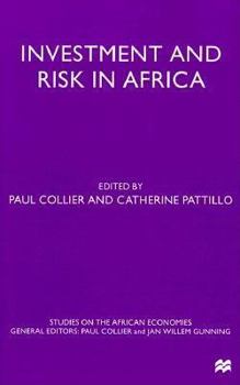 Hardcover Investment and Risk in Africa (Studies in the African Economies) Book