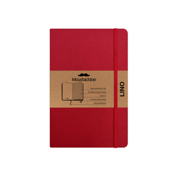 Hardcover Moustachine Classic Linen Pocket Classic Red Squared Hardcover Book