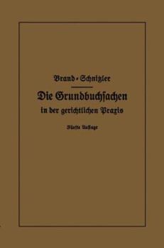 Paperback Die Grundbuchsachen in Der Gerichtlichen PRAXIS: Einschließlich Aufwertung D. Grundstückspfandrechte [German] Book