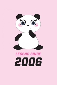 LEGEND SINCE 2006 Panda Notebook: Blank Lined Journal to write in - Gift Idea for Panda Lovers - Teens - Boys - Girls - Women