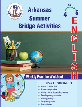 Paperback GRADE 4 TO 5 : ARKANSAS Summer Math Bridge Activities Book