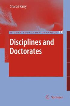Hardcover Disciplines and Doctorates Book