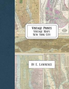 Paperback Vintage Prints: Vintage Maps: New York City Book