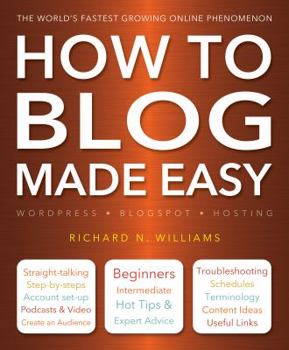 Paperback How to Blog Made Easy Book