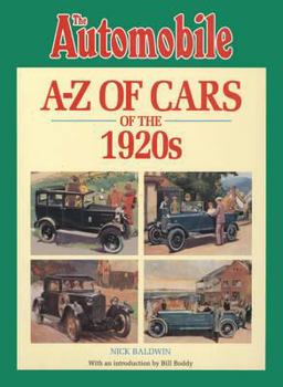 Paperback A-Z of Cars of the 1920s. Nick Baldwin Book