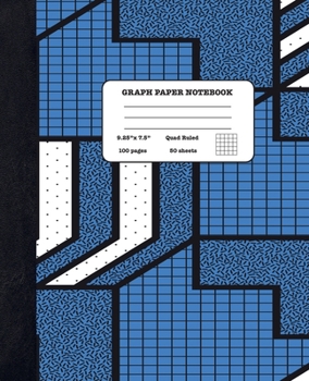 Graph Paper Notebook Quad Ruled 5x5: Art and Science - Composition Notebook for Girls Boys Students - cute Notebook for College School - Geometric Shapes Design