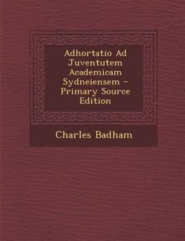 Paperback Adhortatio Ad Juventutem Academicam Sydneiensem [Latin] Book