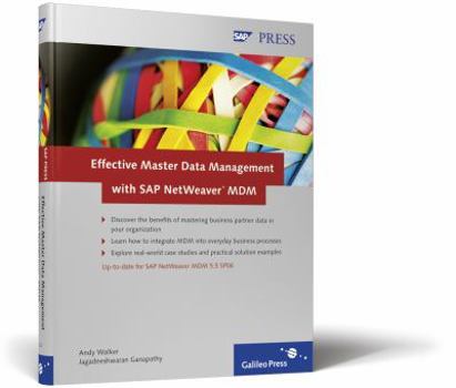 Hardcover Effective Master Data Management with SAP Netweaver MDM Book