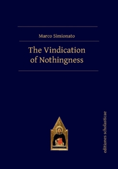 Hardcover The Vindication of Nothingness Book