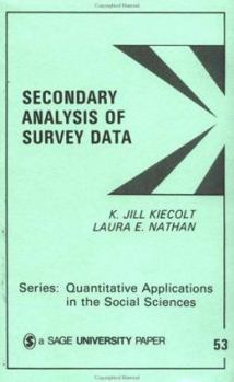 Paperback Secondary Analysis of Survey Data Book