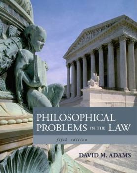 Paperback Philosophical Problems in the Law Book