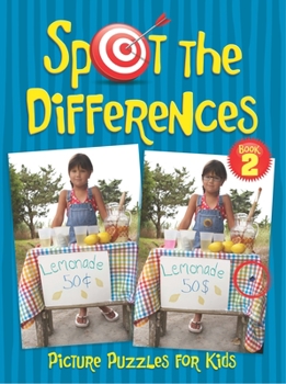 Paperback Spot the Differences Picture Puzzles for Kids Book 2 Book