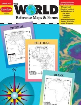 Paperback The World - Reference Maps & Forms, Grade 3 - 6 - Teacher Resource Book