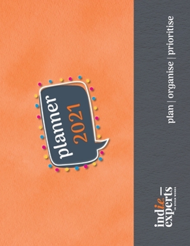 Paperback Pop Planner 2021 Orange Cover Book