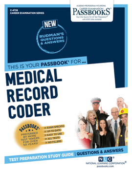 Paperback Medical Record Coder (C-4728): Passbooks Study Guide Volume 4728 Book