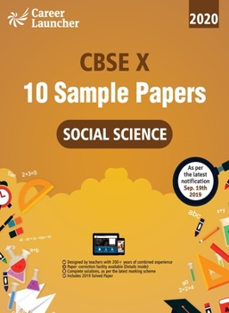 Paperback Cbse 2020: Class X - 10 Sample papers - Social Science Book