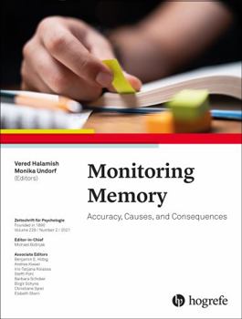 Paperback Monitoring Memory: Accuracy, Causes, and Consequences Book