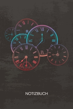 NOTIZBUCH A5 Dotted: Retro Liebhaber Notizheft GEPUNKTET 120 Seiten - Uhrzeit Notizblock Vintage Zeit Skizzenbuch - Vintage Geschenk f�r Retro Liebhaber Vintage Liebhaber 90er Kind