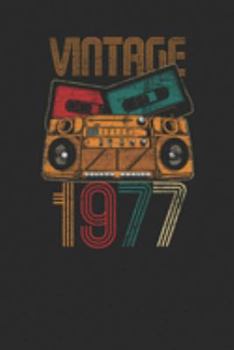 Vintage 1977: Dotted Bullet Notebook – Birthday Gift or Anniversary Gift Idea