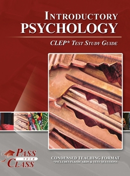Hardcover Introductory Psychology CLEP Test Study Guide Book