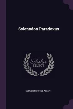 Paperback Solenodon Paradoxus Book