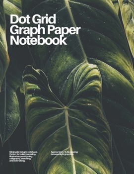 Paperback Dot Grid Graph Paper Notebook: Foliage No. 1 Book