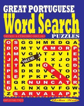 Paperback GREAT PORTUGUESE Word Search Puzzles. Vol. 4 [Portuguese] Book