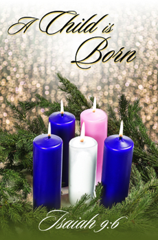 Paperback A Child Is Born Bulletin (Pkg 100) Advent Book