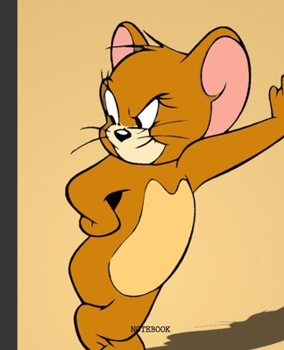 Notebook: Cartoon Tom and Jerry Soft Glossy Cover Graph Paper Pages Book 7.5 x 9.25 Inches 110 Pages