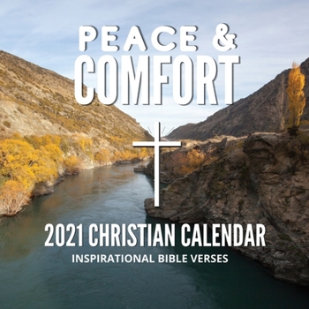 Paperback 2021 Christian Calendar: Peace & Comfort Bible Verses Book