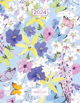 Calendar Turnowsky House of 2024 Desk Planner Flower Shop Two Foil Book