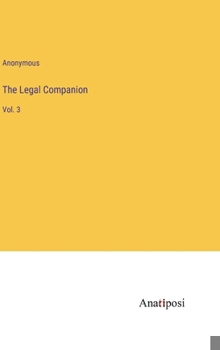 Hardcover The Legal Companion: Vol. 3 Book