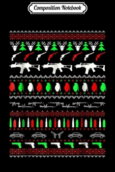 Composition Notebook: 2nd Amendment Ugly Christmas Sweater  Journal/Notebook Blank Lined Ruled 6x9 100 Pages