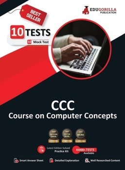 Paperback CCC Book 2023: Course on Computer Concepts Based on NIELIT (English Edition) - 10 Full Length Mock Tests (1000 Solved Objective Quest Book