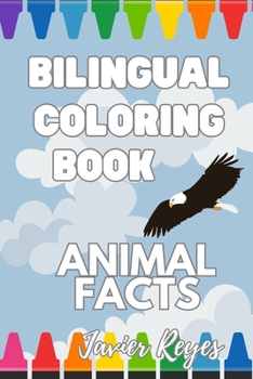 Paperback Bilingual coloring book - Animal Facts Book