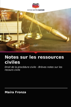Paperback Notes sur les ressources civiles [French] Book