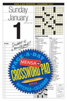 Calendar Mensa Crossword Page-a-Day and Notepad 2012 Calendar Book