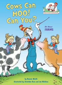 Hardcover Cows Can Moo! Can You? All about Farms Book