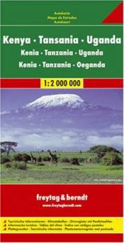 Map East Africa Road Map (Kenya, Tanzania, Uganda) (German Edition) Book