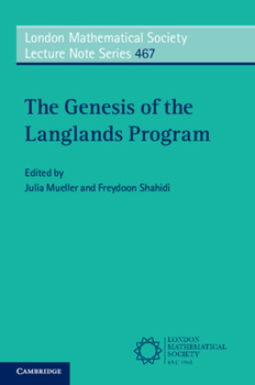 Paperback The Genesis of the Langlands Program Book