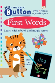 Hardcover Magic Button: First Words Book