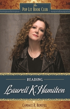 Hardcover Reading Laurell K. Hamilton Book