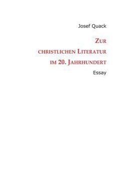 Paperback Zur christlichen Literatur im 20. Jahrhundert: Essay [German] Book