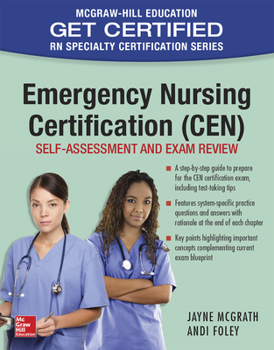 Paperback Emergency Nursing Certification (Cen): Self-Assessment and Exam Review Book