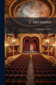 Paperback L' Artaserse: Tragedia Drammatica Per Musica Book
