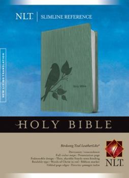 Paperback Slimline Reference Bible-NLT-Birdsong Book