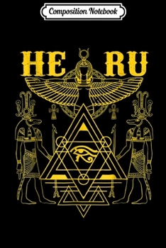 Paperback Composition Notebook: Egyptian Ancient Geometry Horus Heru Journal/Notebook Blank Lined Ruled 6x9 100 Pages Book
